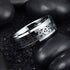 Men 8mm Tungsten Beveled Edge Mechanical Steampunk Gear Comfort-Fit Wedding Ring